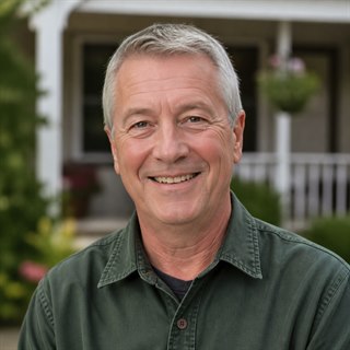 Illustrative homeowner portrait