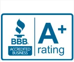 BBB Accredited Business with an A+ rating